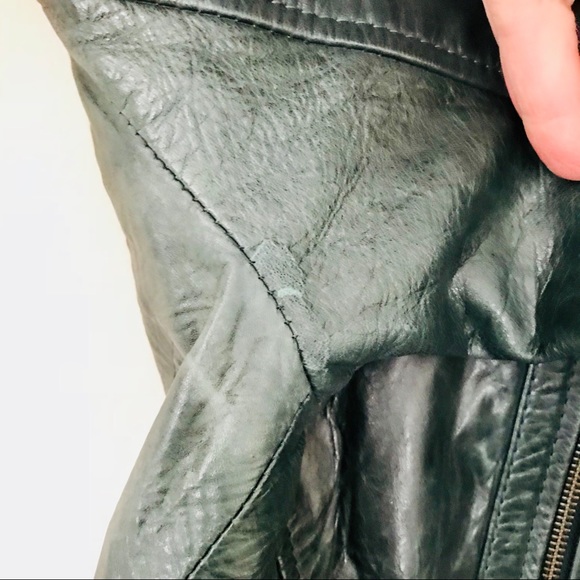 MARC NEW YORK Leather jacket, green - Picture 8 of 11
